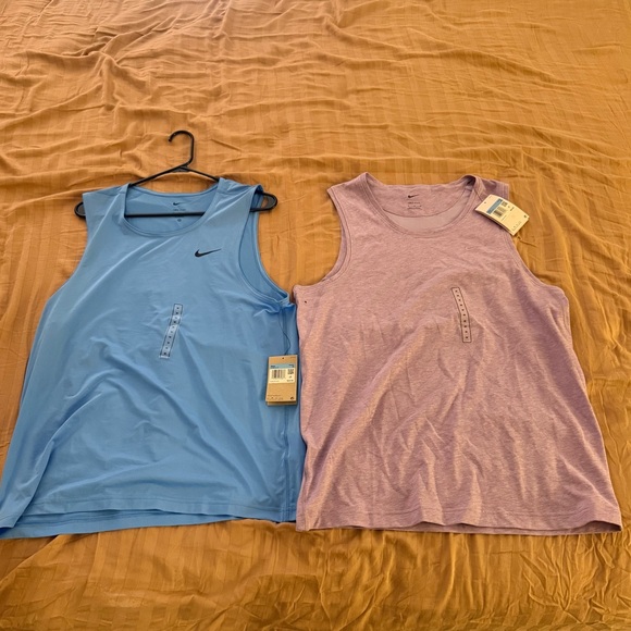 Nike Other - Nike Light Blue and Purple Dri-Fit Tank Tops